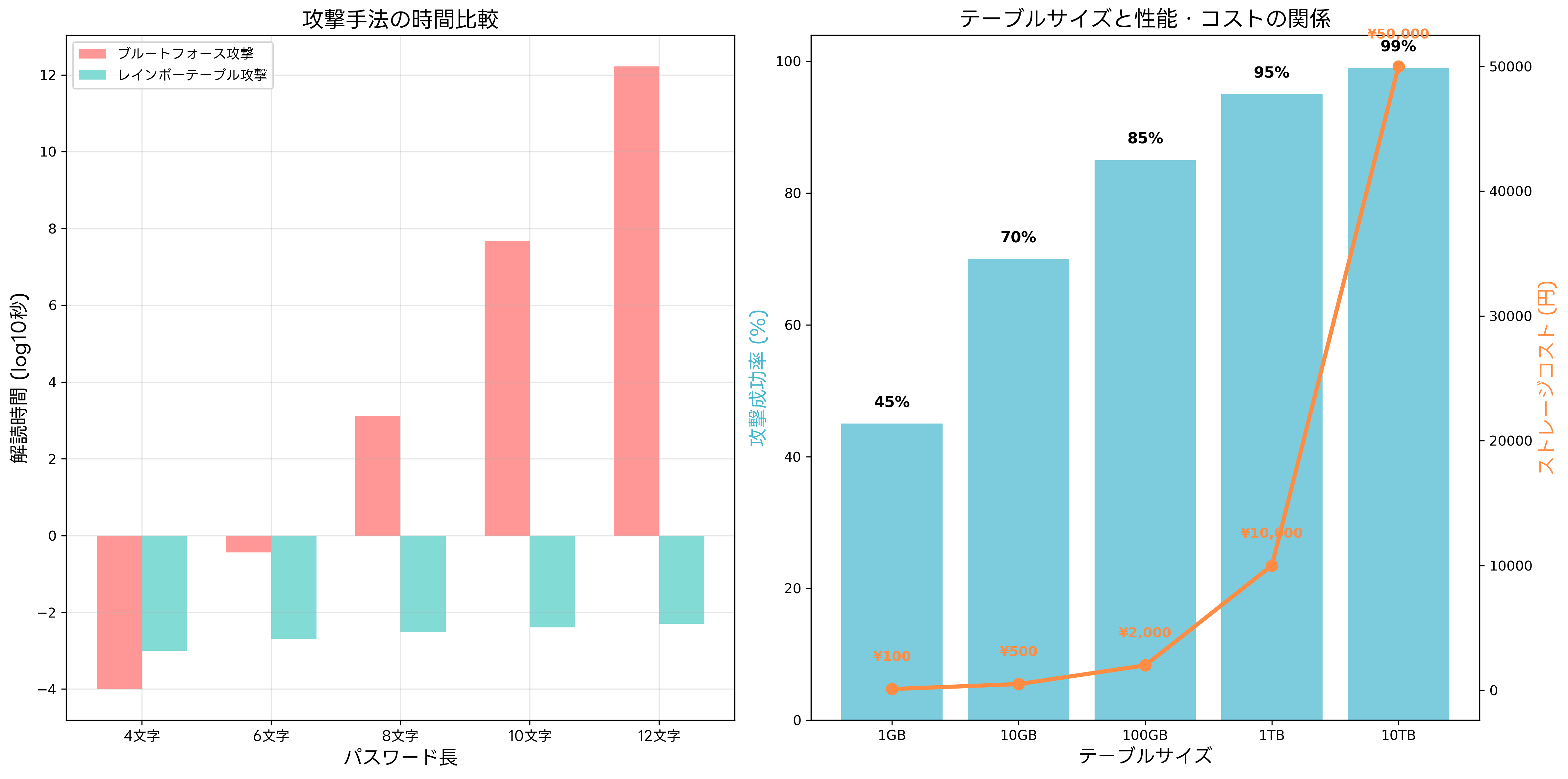 攻撃手法の比較