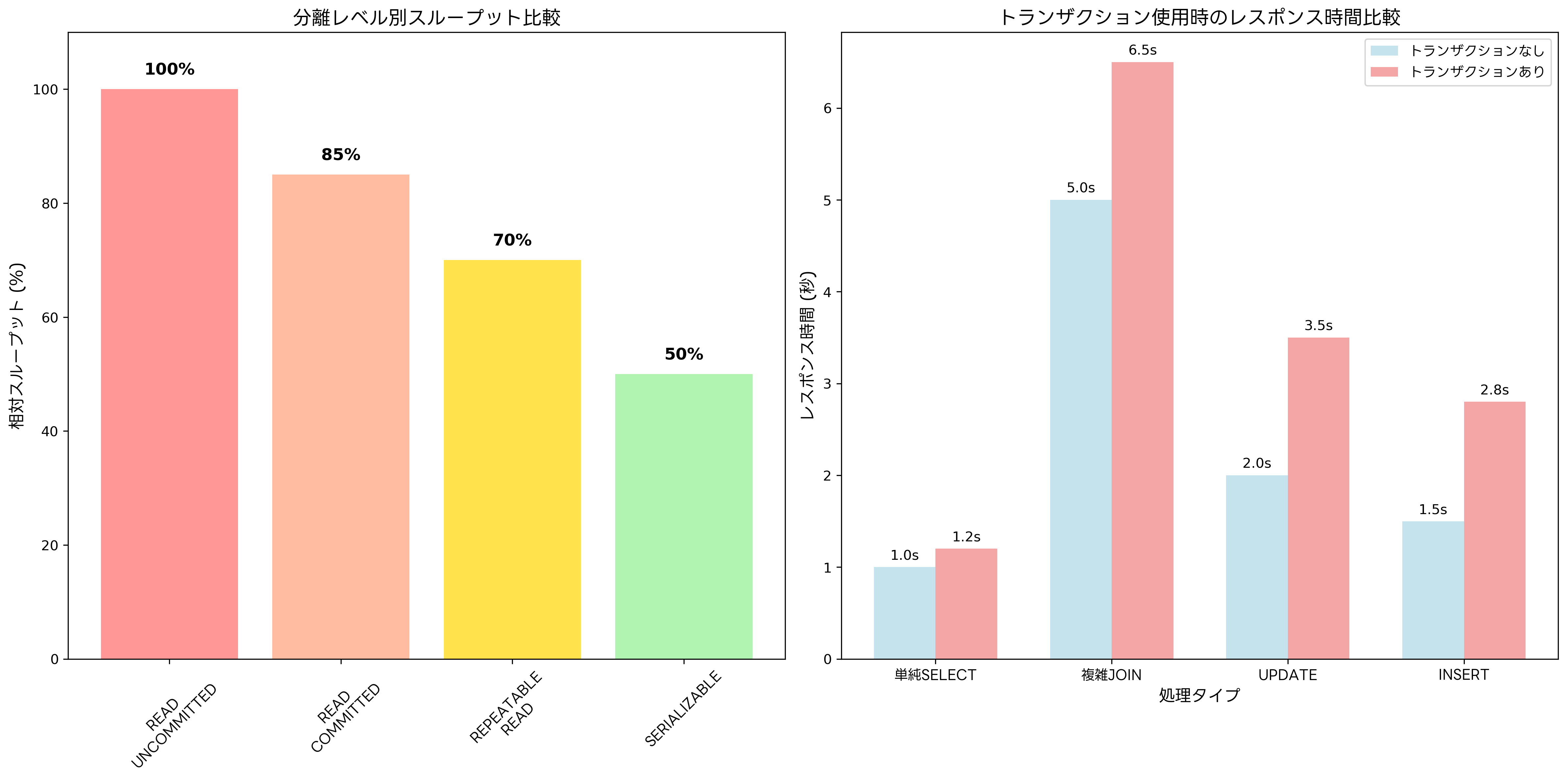 性能比較とトレードオフ